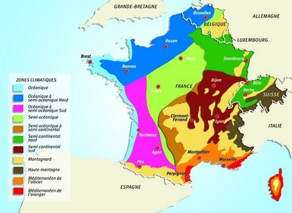 zones climatiques